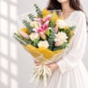 Buy Blush Lily Rose Bouquet