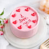 Blush Pink I Love You Cake Online