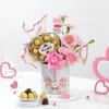 Blush Pink Roses with Chocolate Hamper