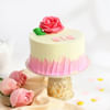 Gift Blush Rose Cake For Sister (300 Gm)