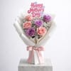 Gift Blush Roses & Mother's Day Pink Cake