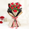 Blushing Blooms Roses Bouquet Online