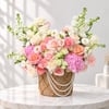 Buy Blushing Elegance Floral Basket