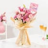 Gift Blushing Lilies & Roses Bouquet
