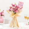 Blushing Lilies & Roses Bouquet Online