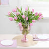 Gift Blushing Pink Tulips  Arrangement