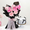 Blushing Roses And Pearl Cake Combo Online