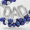 Gift Bold And Blue Balloon Hoop Arrangement For Dad