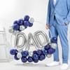 Bold And Blue Balloon Hoop Arrangement For Dad