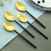Bold Black Spoons (Set of 4) Online