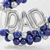 Gift Bold Blue Balloon Hoop Bouquet for Dad