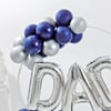 Buy Bold Blue Balloon Hoop Bouquet for Dad
