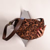 Bold Leopard Print Sling Bag - Brown