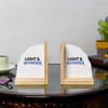 Gift Bookworm  Wooden Bookends