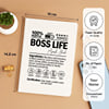 Gift Boss Life Personalized Notebook