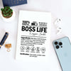 Buy Boss Life Personalized Notebook