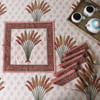 Gift Botanical Printed Table Cover with 6 Napkins