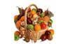 Bountiful Fresh Christmas Fruits Basket