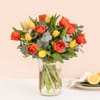 Bouquet of multicolored tulips Online