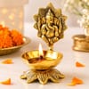 Brass Ganesha Lotus Diya
