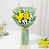 Buy Bright Yellow Lily Bouquet