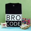 Bro Rakhi with Bro Code Tshirt & Kaju Katli Online