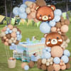 Shop Brown, Beige, And Blue Teddy Bear Balloons - Set Of 100