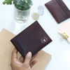 Shop Brown Leather Wallet And Card Holder Set - Personalized