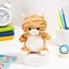 Buy Brown Soft Toy Cat with Magic Mug Gift for Rakhi