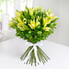 Gift Bunch of 10 Yellow Lilies