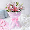 Bunch of 6 Pink Oriental Lilies Online