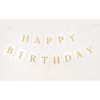 Bunting - Happy Birthday - White And Gold - Single Piece Online