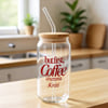 But First Coffee Personalized Glass Tumbler