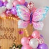 Gift Butterfly Theme DIY Party Balloons Set Pink & Purple - 100 pcs