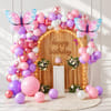Butterfly Theme DIY Party Balloons Set Pink & Purple - 100 pcs