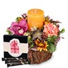 Candle arrangement 'Festive Advent Light' with Gottlieber Hu