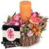 Candle arrangement 'Festive Advent Light' with Gottlieber Hu