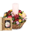 Candle arrangement 'The Magic of Advent' with Bee-Family Swi