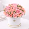 Buy Caramel Cake and Pink Floral Arrangement Combo