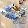 Gift Celestial Blooms And Lindt Elegance Gift Combo