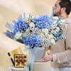 Celestial Blooms And Lindt Elegance Gift Combo Online