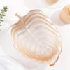 Buy Ceramic Leaf Plate - Rose Gold
