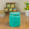 Shop Ceramic Textured Jar - 1L - Single Piece - Green