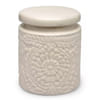 Gift Ceramic Textured Jar - 1L - Single Piece - White