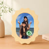 Certified Bestie Personalized Yellow Scallop Photo Frame