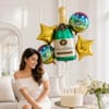 Gift Champagne Pop Birthday Party Balloon Decor Kit - 5 pcs