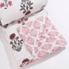 Gift Charmfold Pink Floral Mul Mul Cotton Bed Sheet