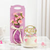 Charming Blooms And Mother's Day Cake Combo Online
