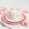 Buy Charming Cake And Crochet Rose Gift Combo