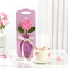 Charming Cake And Crochet Rose Gift Combo Online